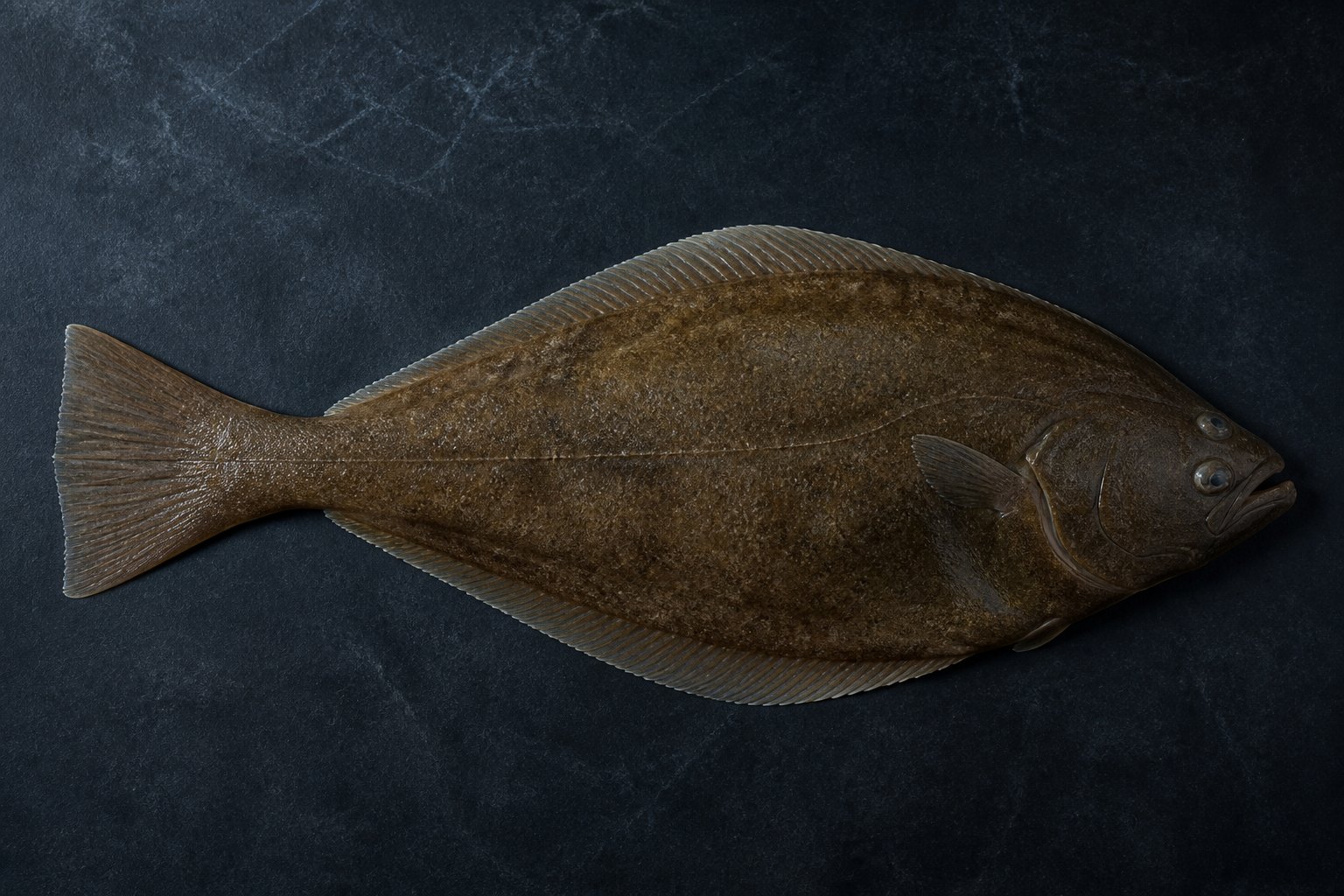 Cały halibut biały — Hippoglossus hippoglossus